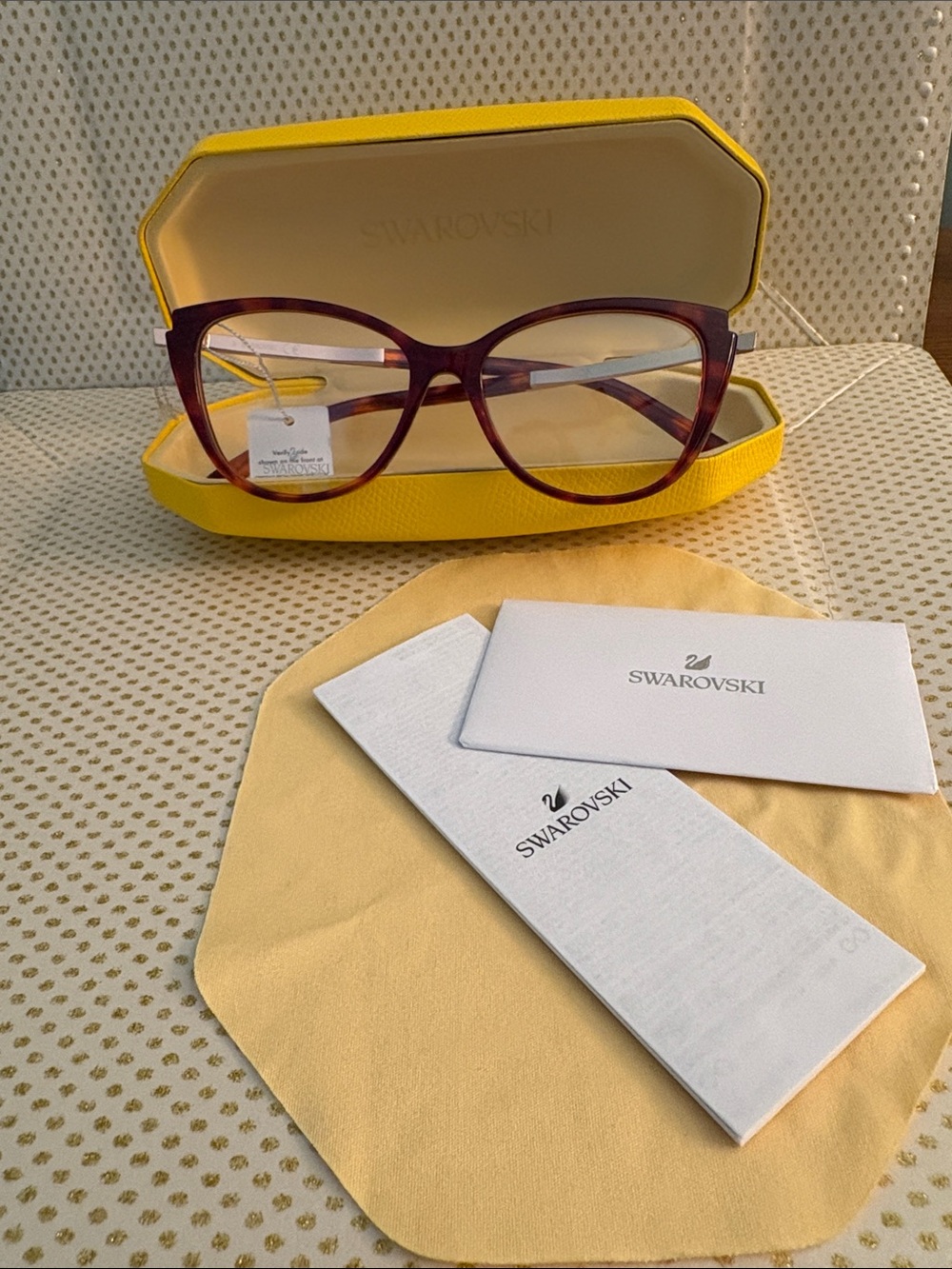 Swarovski Optical Glasses With Swarovski Crystals on Arms  (NWT)